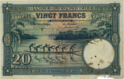 20 Francs BELGISCH-KONGO  1946 P.15E fSS