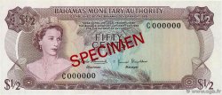 50 Cents Spécimen BAHAMAS  1968 P.26s FDC