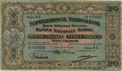 20 Francs SUISSE  1927 P.33e F