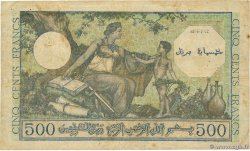 500 Francs ALGERIA  1943 P.093 q.MB