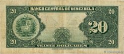 20 Bolivares VENEZUELA  1955 P.032c MB