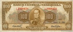 100 Bolivares VENEZUELA  1961 P.034d