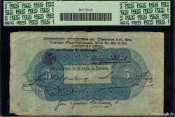 5 Pesos Lot COLOMBIA  1900 PS.832b MBC