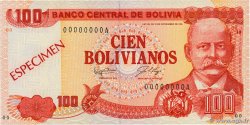 100 Bolivianos Spécimen BOLIVIA  1987 P.207s AU+