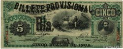 5 Reales de Inca PÉROU  1881 P.012 TB