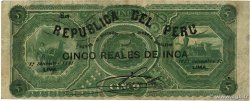5 Reales de Inca PÉROU  1881 P.012 TB
