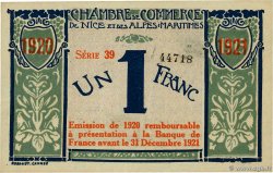1 Franc FRANCE Regionalismus und verschiedenen Nice 1917 JP.091.07 fVZ