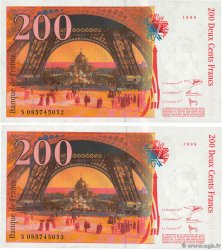 200 Francs EIFFEL Consécutifs FRANCE 1999 F.75.05 SUP