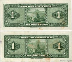 1 Quetzal Lot GUATEMALA  1954 P.024a TTB