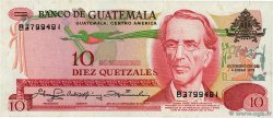 10 Quetzales GUATEMALA  1978 P.061c XF