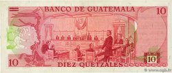 10 Quetzales GUATEMALA  1981 P.061c XF-