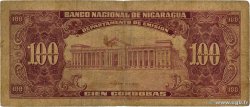 100 Cordobas NICARAGUA  1954 P.104a B