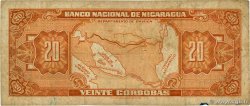 20 Cordobas Lot NICARAGUA  1957 P.102a RC+