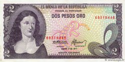 2 Pesos Oro COLOMBIA 1977 P.413b UNC-