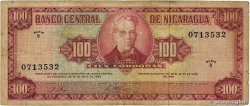 100 Cordobas Fauté NICARAGUA  1968 P.120b RC+
