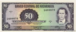 50 Cordobas NICARAGUA  1972 P.125 UNC-