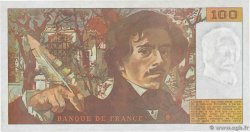 100 Francs DELACROIX imprimé en continu FRANCE  1990 F.69bis.02d AU-