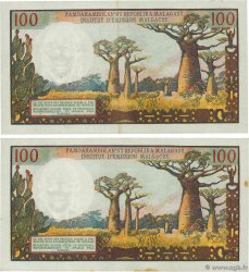 100 Francs - 20 Ariary MADAGASKAR  1966 P.057a VZ+