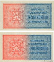 1 Koruna Lot CZECHOSLOVAKIA  1946 P.058 UNC