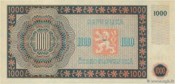 1000 Korun TSCHECHOSLOWAKEI  1945 P.074c ST