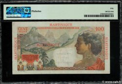1 NF sur 100 Francs La Bourdonnais MARTINIQUE  1960 P.37 XF+