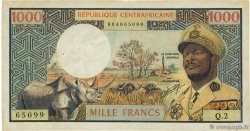 1000 Francs CENTRAFRIQUE  1974 P.02 TTB