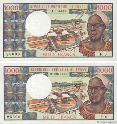 1000 Francs Consécutifs CONGO  1981 P.03e q.FDC