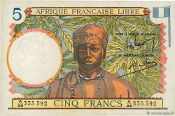 5 Francs AFRIQUE ÉQUATORIALE FRANÇAISE Brazzaville 1941 P.06a pr.NEUF