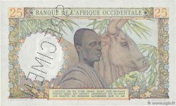 25 Francs Spécimen AFRIQUE OCCIDENTALE FRANÇAISE (1895-1958)  1943 P.38s NEUF