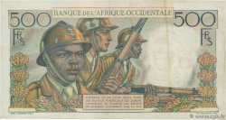 500 Francs FRENCH WEST AFRICA  1953 P.41 VF+