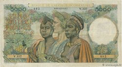 5000 Francs AFRIQUE OCCIDENTALE FRANÇAISE (1895-1958)  1950 P.43 pr.TTB