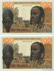 100 Francs Consécutifs ESTADOS DEL OESTE AFRICANO  1965 P.002b SC+