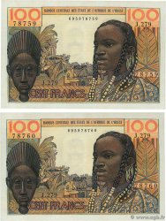 100 Francs Consécutifs WEST AFRICAN STATES  1965 P.002b UNC-