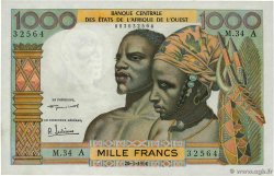 1000 Francs WEST AFRICAN STATES  1961 P.103Ab UNC-