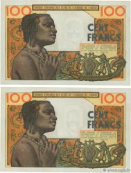 100 Francs Consécutifs WEST AFRICAN STATES  1965 P.201Bf UNC-