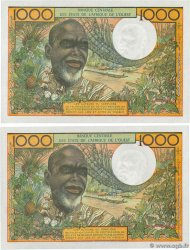 1000 Francs Consécutifs WEST AFRIKANISCHE STAATEN  1977 P.803Tn fST+