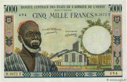 5000 Francs WEST AFRIKANISCHE STAATEN  1977 P.804Tm VZ+