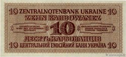 10 Karbowanez UKRAINE  1942 P.052 SUP