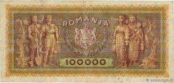 100000 Lei ROUMANIE 1947 P.059 B+