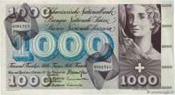 1000 Francs SUISSE 1973 P.52 TTB+