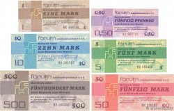 50 Pfennig au 500 Mark Lot ALLEMAGNE RÉPUBLIQUE DÉMOCRATIQUE  1979 P.FX1 au P.FX7 pr.NEUF