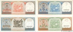 5, 10, 25 et 1000 Gulden Lot SURINAM  1963 P.120 au P.122 et P.124 UNC-