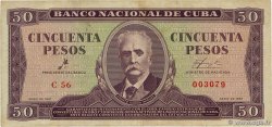50 Pesos CUBA 1961 P.098a