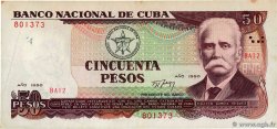 50 Pesos CUBA  1990 P.111 BC+