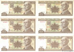 10 Pesos Lot CUBA  2001 P.117(var)
