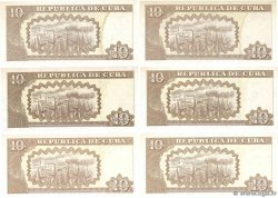 10 Pesos Lot CUBA  2001 P.117(var) UNC-