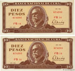 10 Pesos Consécutifs CUBA 1984 P.104c
