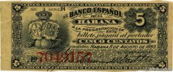 5 Centavos CUBA  1883 P.029d TTB