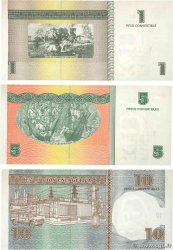 1, 5 et 10 Pesos Lot CUBA  2006 P.FX46, P.FX48 et 49 EBC+