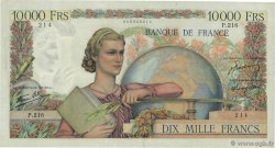 10000 Francs GÉNIE FRANÇAIS FRANKREICH  1946 F.50.09 fSS